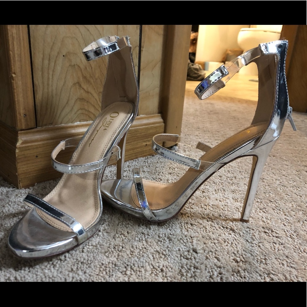 Silver heels!